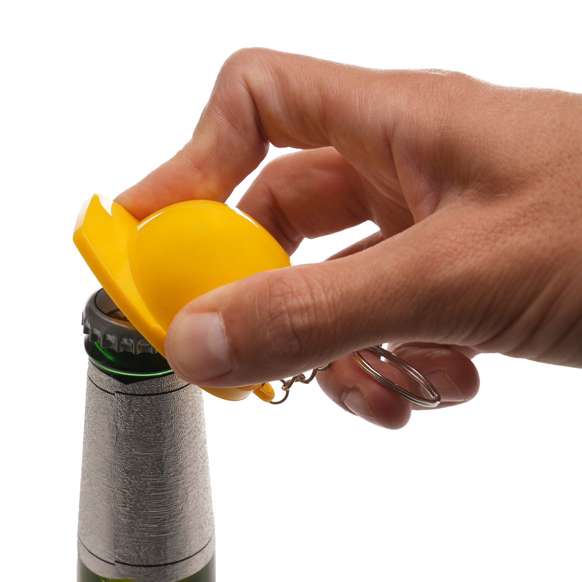Picture of Hard Hat Plastic Bottle Opener Keyring